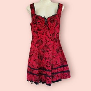 Hot Topic Skull and Floral Dress